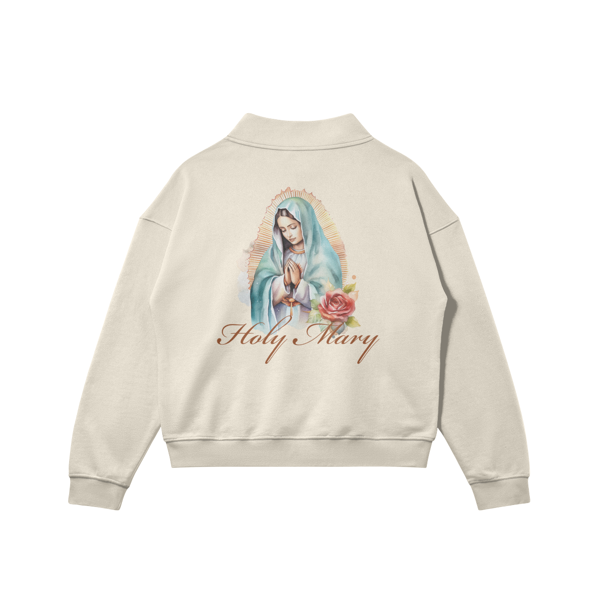 oversized t-shirt, faith-based clothing, Holy Regime, Mary, Sacred Heart, Christian apparel, heavyweight t-shirt, Christian clothing brand, faith-inspired fashion, devotion, Blessed Mother, Holy Regime, Make Heaven Crowded