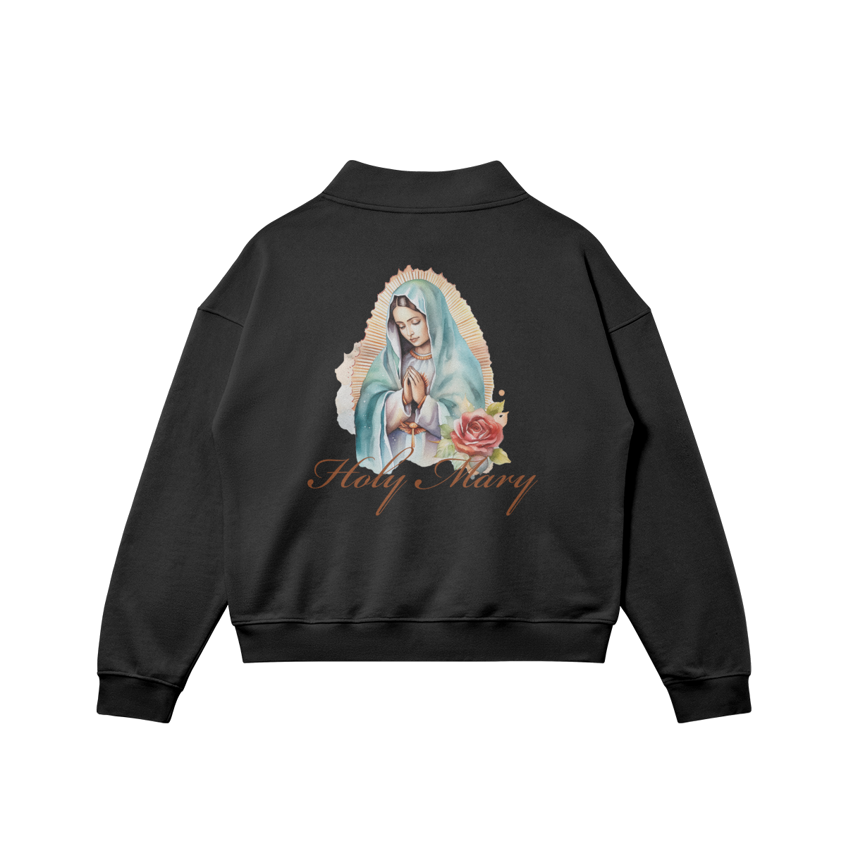 oversized t-shirt, faith-based clothing, Holy Regime, Mary, Sacred Heart, Christian apparel, heavyweight t-shirt, Christian clothing brand, faith-inspired fashion, devotion, Blessed Mother, Holy Regime, Make Heaven Crowded