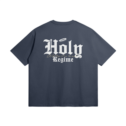 oversized t-shirt, faith-based clothing, Holy Regime, Christian apparel, Glory To God, heavyweight t-shirt, Christian clothing brand, proclamation of faith, devotion, faith-inspired fashion, holy regime, make heaven crowded